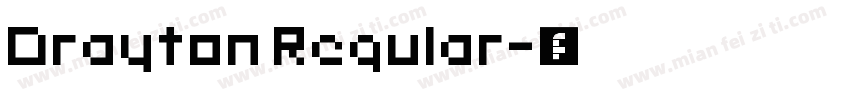 Drayton Regular字体转换